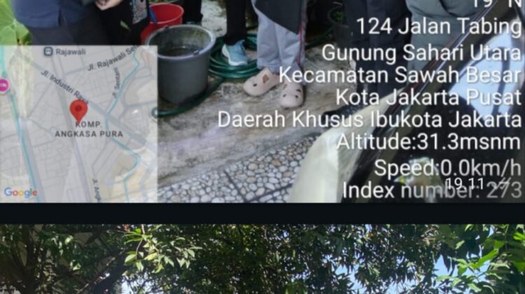 Polri Monitoring PSN di Gunung Sahari Utara, Perkuat Kepedulian Lingkungan dan Kesehatan Warga