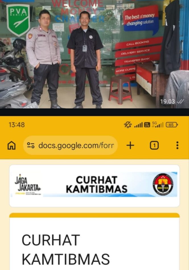 
					Patroli Presisi Samapta Sawah Besar Sambangi Money Changer, Perkuat Keamanan Nasabah