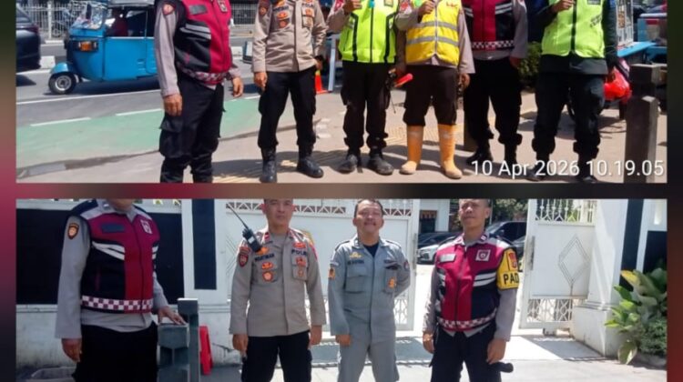Patroli Samapta Polsek Senen Sambangi Sejumlah Objek Vital, Situasi Kondusif