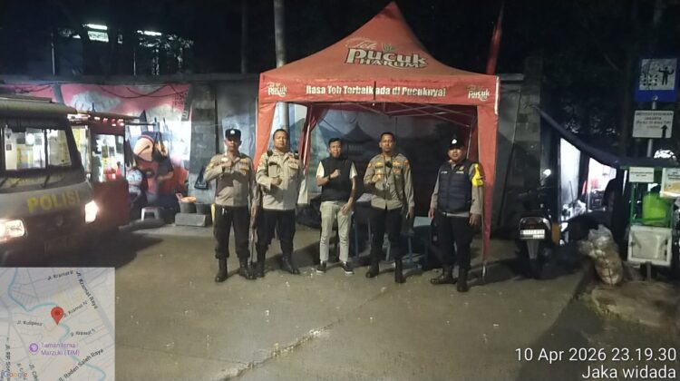 Cipkon Menteng Sasar Batas Wilayah Kwitang Kalipasir, Personel Siaga Cegah Gangguan Malam
