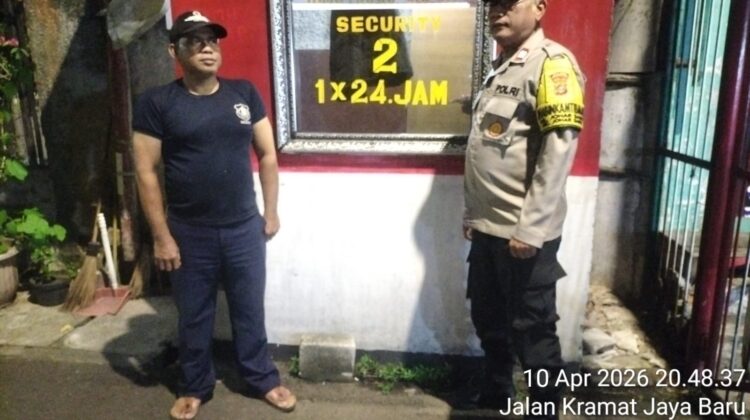 Aktifkan Siskamling Malam Hari, Polisi Tekankan Wajib Lapor Tamu untuk Cegah Kejahatan di Johar Baru
