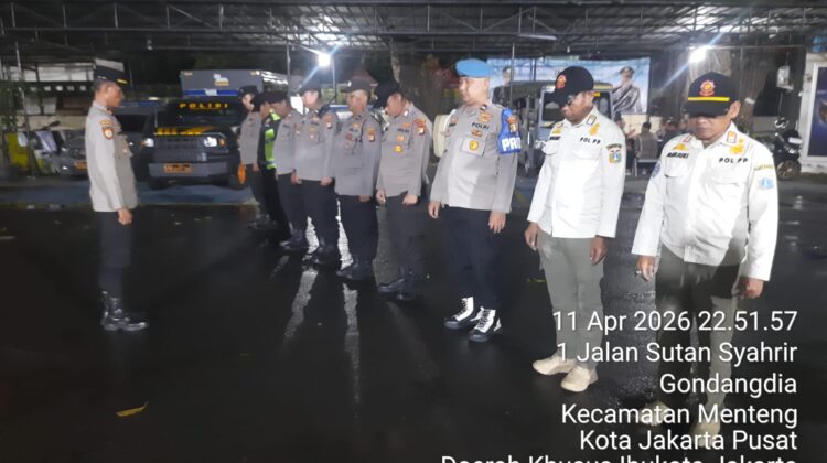 Apel Cipkon Menteng Digelar, Patroli Malam Diperkuat Jaga Kamtibmas