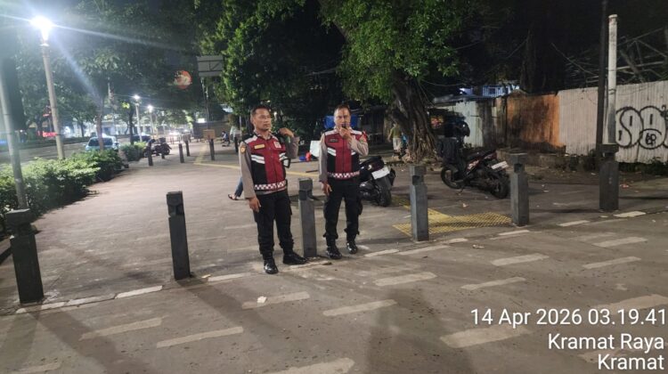 Polsek Senen Gelar Ploting Dini Hari, Antisipasi Tawuran dan Gangguan Kamtibmas