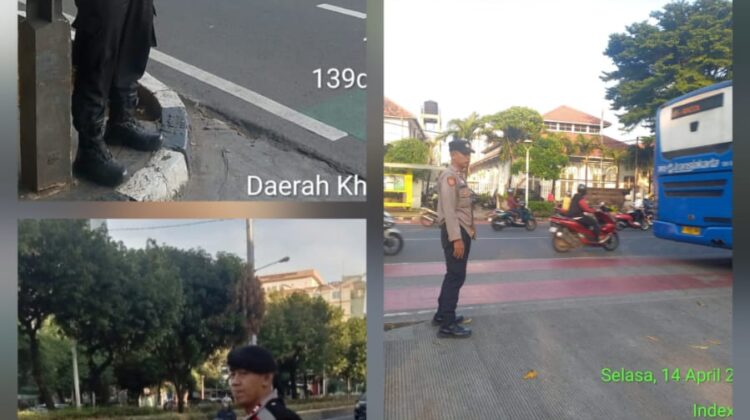 Polisi Atur Lalu Lintas di Sejumlah Titik Senen, Arus Pagi Terpantau Ramai Lancar