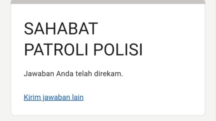 Patroli Dialogis Unit Samapta Polsek Sawah Besar, Warga Diimbau Manfaatkan Layanan 110 dan Sistem Aduan Barcode