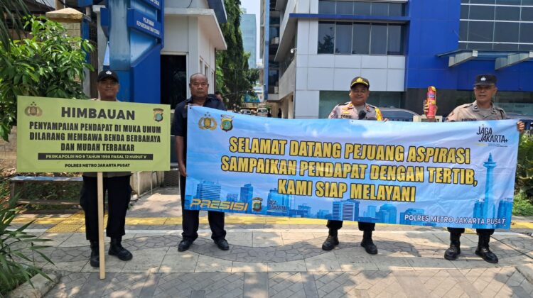Polri Kedepankan Pendekatan Humanis, Pengamanan Aksi Mahasiswa di Kemayoran Berjalan Tertib dan Kondusif