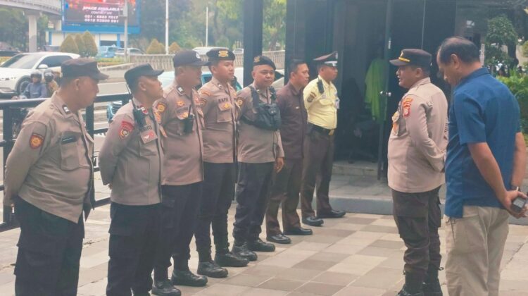 Apel Pelayanan Unjuk Rasa di Gedung BRI Sudirman, Personel Siap Amankan Aksi