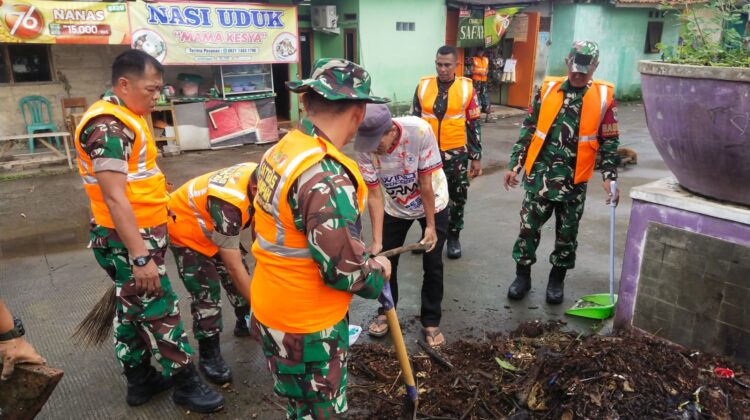Satgas Sampah Kodim Tigaraksa Bersihkan Tumpukan Sampah, Patroli Rutin Disiapkan