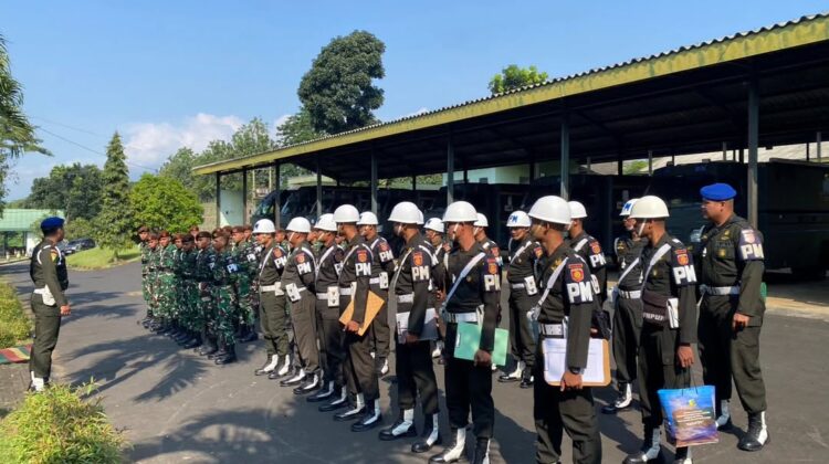 Yonkes 2 Kostrad Tingkatkan Disiplin Lalu Lintas, Gandeng Denpom Divif 2