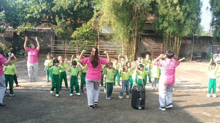 Senam Bersama, Tumbuhkan Semangat dan Kedekatan Anak Panti dengan TNI