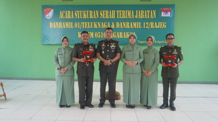Sertijab Danramil Kodim 0510/Tigaraksa Digelar, Dua Perwira Berganti Jabatan