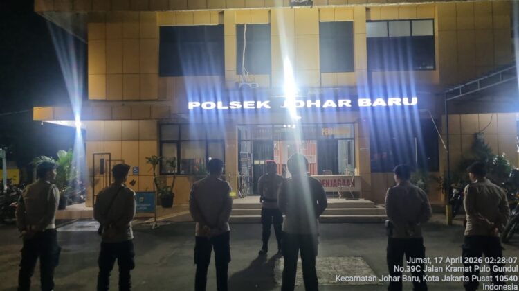 Apel Dini Hari, Patroli Cipta Kondisi Johar Baru Siaga Cegah Gangguan Kamtibmas
