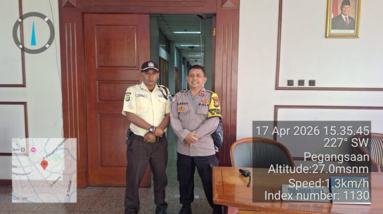 Sinergi Bhabinkamtibmas Pegangsaan Tingkatkan Pengamanan Gedung Yarnati di Menteng
