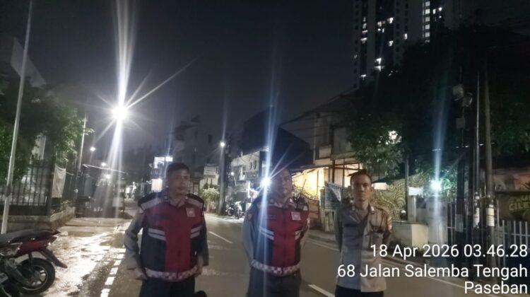 Polisi Lakukan Ploting Dini Hari di Salemba Tengah, Antisipasi Tawuran dan Kejahatan 