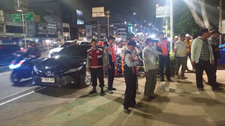 Polisi turut mengamankan kunjungan Menteri PKP di Proyek Pembangunan Hunian Wilayah Senen