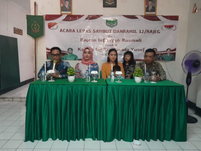 
					Pisah Sambut Danramil 12 Rajeg,Tongkat Komando Diserahkan