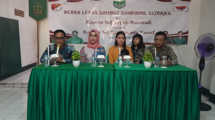 Pisah Sambut Danramil 12 Rajeg,Tongkat Komando Diserahkan