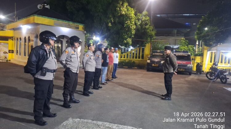 Siaga Dini Hari, Apel Cipta Kondisi Polsek Johar Baru Fokus Cegah Tawuran