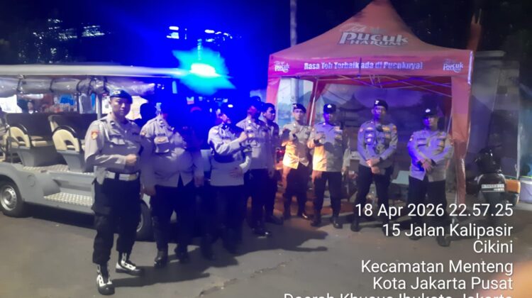 Perbatasan Kwitang–Kalipasir Disisir, Patroli Cipkon Menteng Tekan Potensi Gangguan Malam