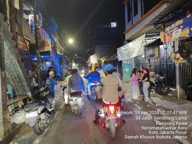 
					Langkah Preventif, Patroli Cipta Kondisi Polsek Johar Baru Antisipasi Gangguan Kamtibmas