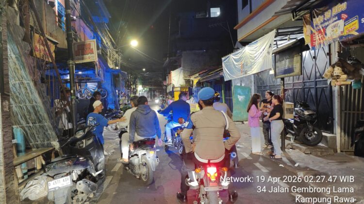 Langkah Preventif, Patroli Cipta Kondisi Polsek Johar Baru Antisipasi Gangguan Kamtibmas