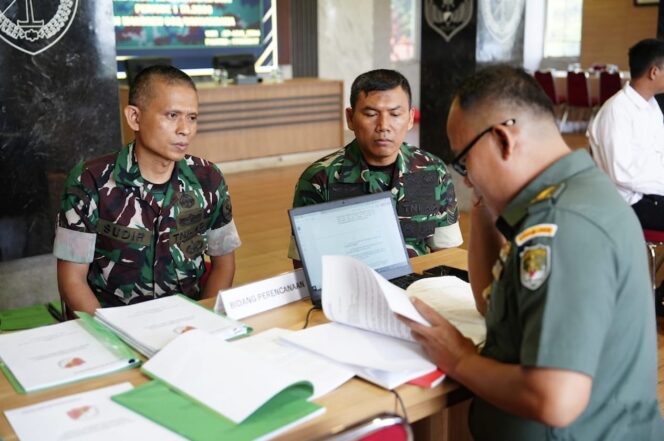 
					Korem 052/Wkr Terima Wasrik Itdam Jaya Periode I TA 2026