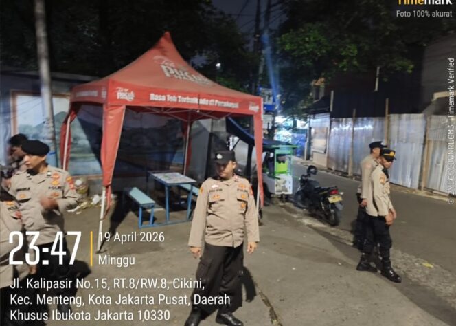 
					Patroli Cipkon Menteng Siaga di Batas Kwitang–Kalipasir, Tekan Potensi Gangguan Malam
