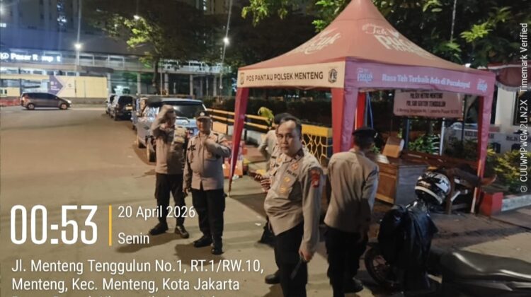 Patroli Malam Menteng Diperketat di Batas Menteng Tenggulun, Polisi Antisipasi Kerawanan