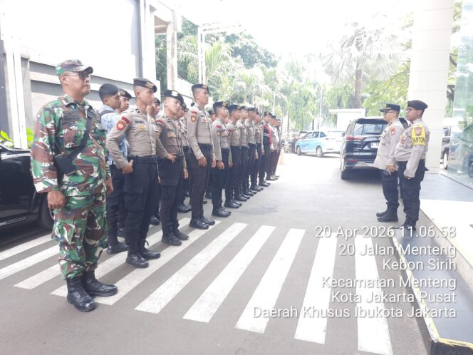 
					Polsek Metro Menteng Siagakan 34 Personel, Antisipasi Unras di Kantor BGN Kebon Sirih