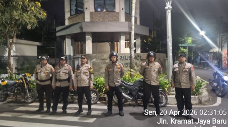 Patroli Cipta Kondisi, Polsek Johar Baru Antisipasi Gangguan Kamtibmas Dini Hari