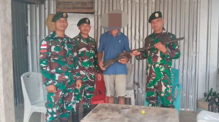 Yonarmed 12 Kostrad Perkuat Stabilitas Perbatasan Melalui Pendekatan Persuasif