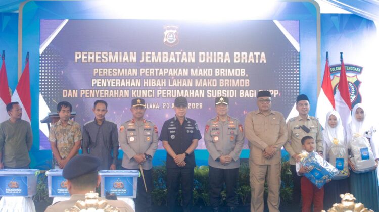 Wakapolri Resmikan Jembatan Perintis “Dhira Brata” Wujud Instruksi Presiden Prabowo