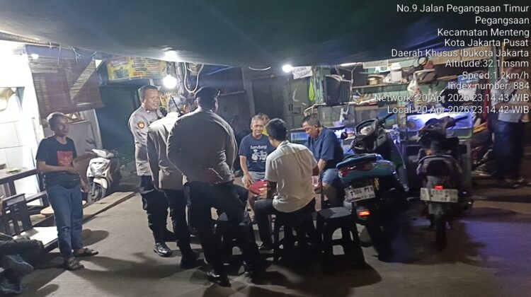 Sisir Pasar Kembang Cikini, Patroli Malam Menteng Persempit Ruang Gerak Pelaku Kejahatan