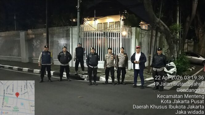 
					Pengamanan Rumah Pejabat Diperketat, Patroli Menteng Siaga di Jalan Teuku Umar