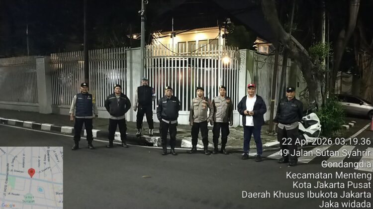 Pengamanan Rumah Pejabat Diperketat, Patroli Menteng Siaga di Jalan Teuku Umar