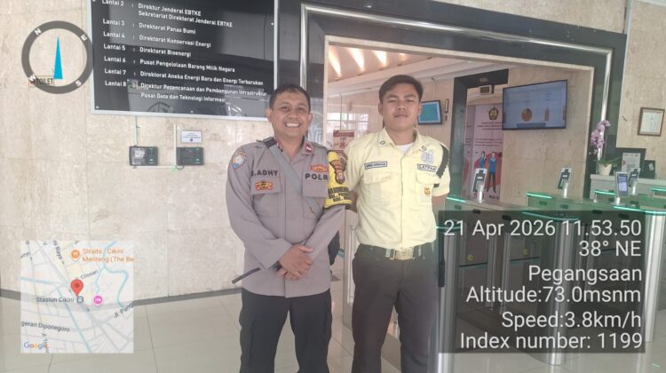 Patroli Dialogis Bhabinkamtibmas Pegangsaan Perkuat Pengamanan Kantor ESDM