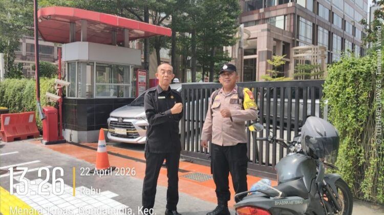 Patroli Dialogis Bhabinkamtibmas Gondangdia Perketat Keamanan Gedung Sinarmas Land