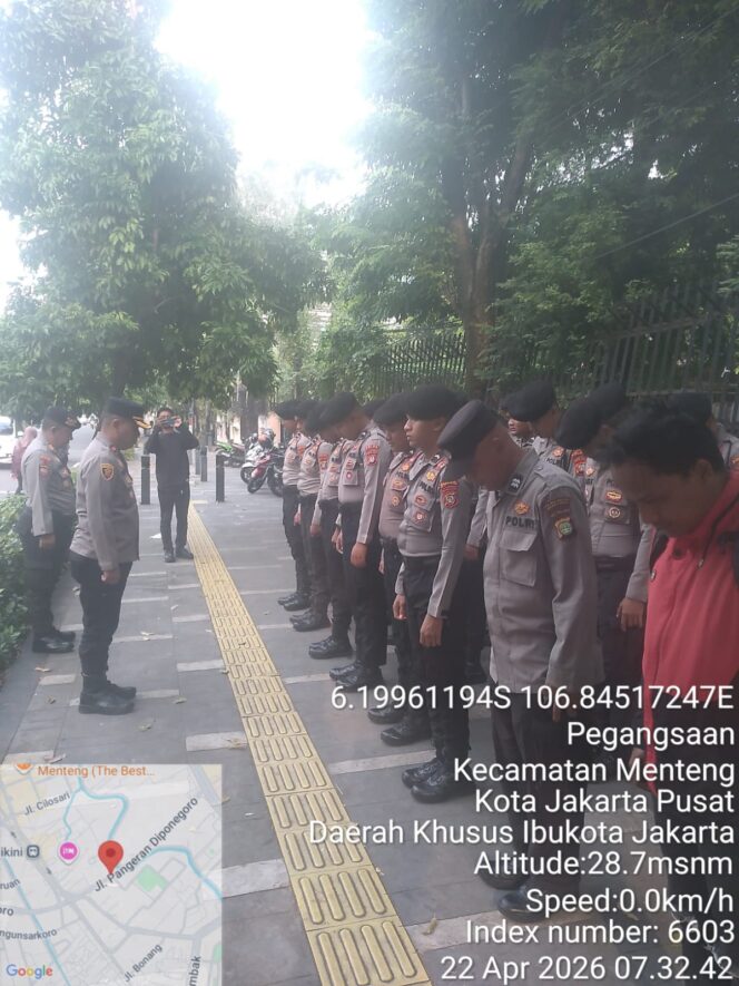 
					Siaga Pengamanan Aksi Mahasiswa di Kantor YLBHI Menteng, 35 Personel Gabungan Diterjunkan