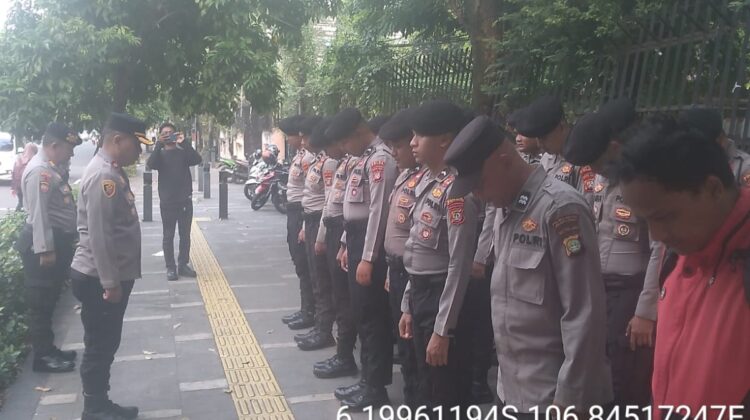 Siaga Pengamanan Aksi Mahasiswa di Kantor YLBHI Menteng, 35 Personel Gabungan Diterjunkan
