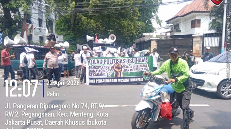 Polsek Metro Menteng Kawal Ketat Aksi Mahasiswa di Kantor YLBHI Menteng, Situasi Tetap Kondusif