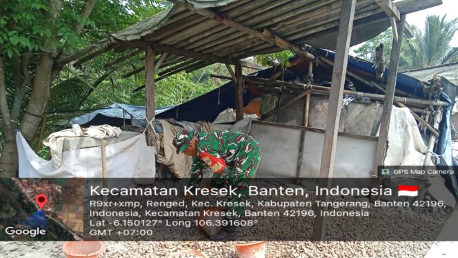 
					Kodim 0510/Tigaraksa Bangun Jembatan Garuda 120 Meter Di Kresek