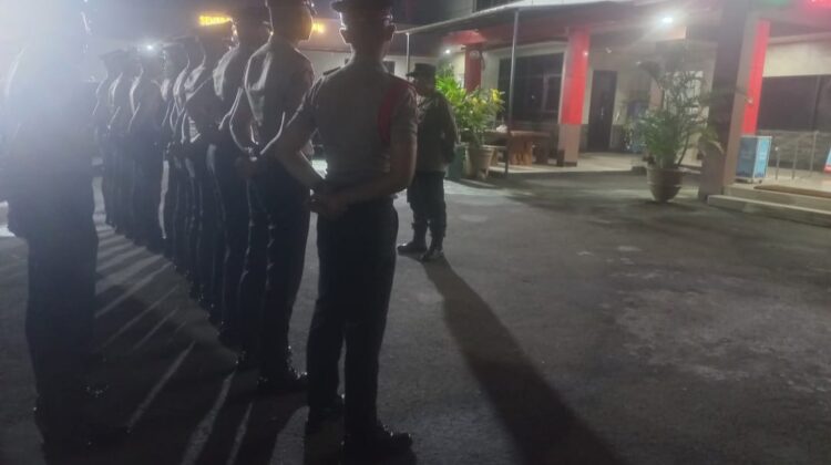 Apel Malam Latja Diktukba Polri 2026, Polsek Metro Menteng Perkuat Disiplin dan Kesiapsiagaan Siswa