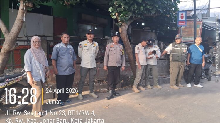 Tertibkan PKL Pasar Gembrong, Polisi dan 3 Pilar Kedepankan Dialog Humanis Sore Hari