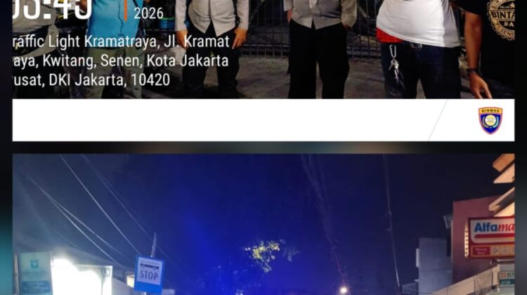 Polsek Senen Intensifkan Patroli dan Ploting Dini Hari, Antisipasi Tawuran hingga Kejahatan Jalanan