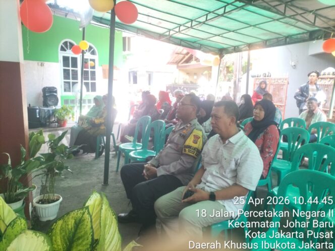 
					Hangatkan Kebersamaan, Polisi Hadiri Halal Bihalal Warga Johar Baru