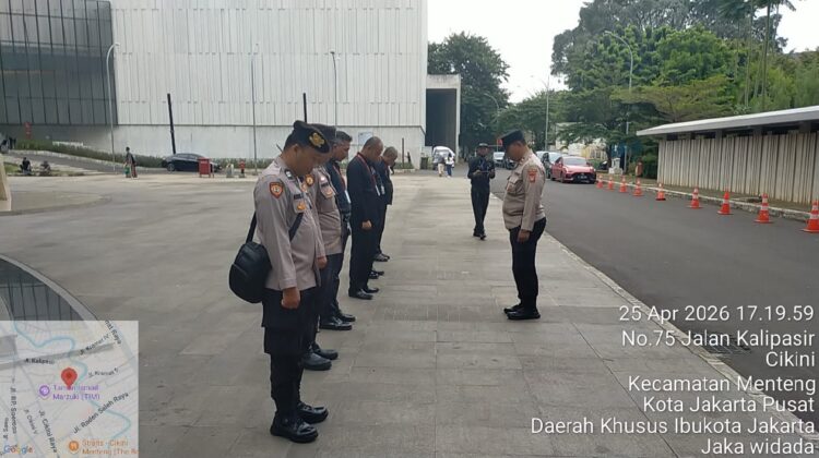 Apel Pengamanan Jazz Goes to Campus ke-49, Polsek Metro Menteng Siagakan Puluhan Personel di TIM