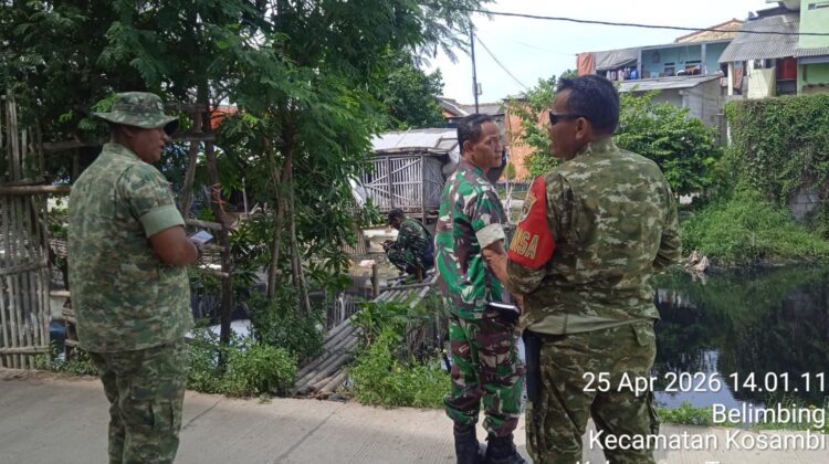 Kodim 0510/Trs Lakukan Validasi Lapangan Rencana Pembangunan Jembatan Garuda di Kosambi
