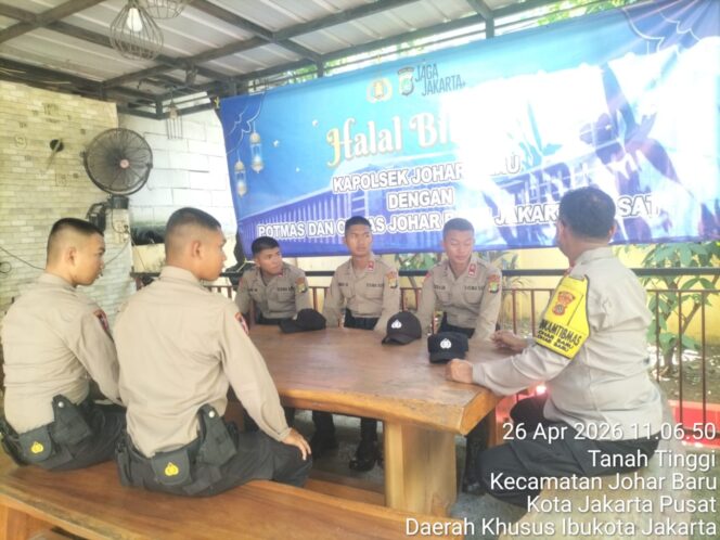 
					Siswa Diktuk Bintara Polri Gel. I T.A 2026 Terima Pembekalan Fungsi Binmas di Polsek Johar Baru