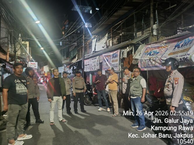 
					Cegah Dini Guantibmas, Polsek Johar Baru Intensifkan Patroli Cipta Kondisi Dini Hari