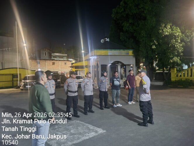 
					Apel Patroli Cipkon Dini Hari, Polsek Johar Baru Perkuat Antisipasi Guantibmas